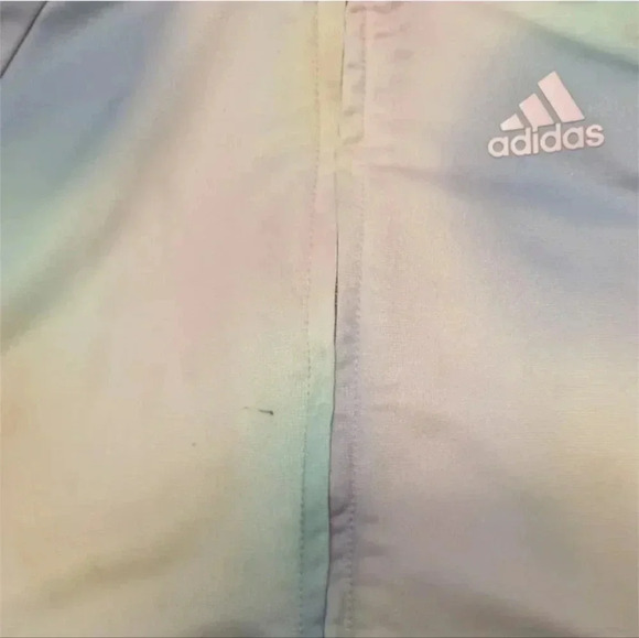 Adidas Rainbow Full Zip Girls Jacket, Size 6 - Picture 10 of 12